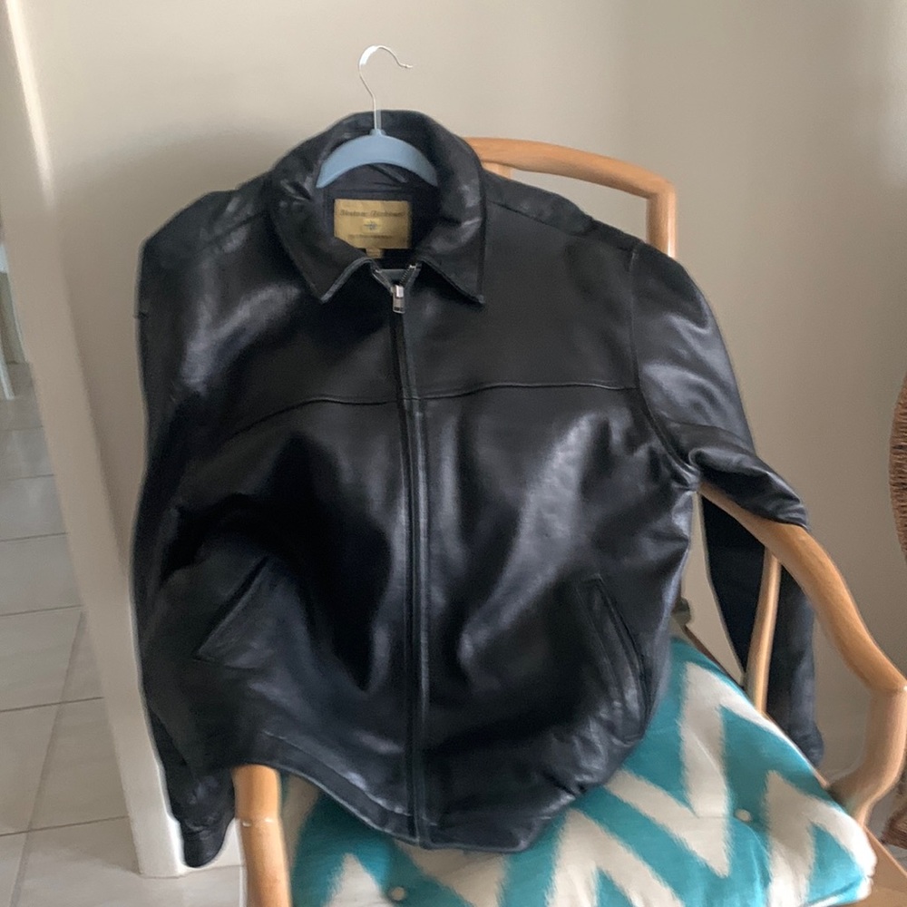 MEN’S Black Leather Jacket